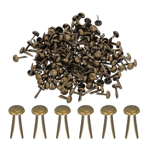 PATIKIL 300 Stück Musterbeutelklammern 4,5 x 8 mm Mini Brads Metall Rundkopfklammern Briefklammern Musterklammern Scrapbooking für Kunst Basteln Handwerk DIY-Projekte PapierBronze PATIKIL 300 Stück Musterbeutelklammern 4,5 x 8 mm Mini Brads Metall Rundkopfklammern Briefklammern Musterklammern Scrapbooking für Kunst Basteln Handwerk DIY-Projekte PapierBronze von PATIKIL