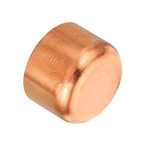 PATIKIL 32.1mm(1.26") ID Kupfer Leitung Ende Kappe Kupfer Fitting Kappe Schweiß Stecker Lötmittel Anschluss für Klempnerei HVAC Klimagerät von PATIKIL