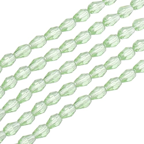 PATIKIL 325Stk Tropfen Facettierte Glas Kristall Perlen Hell Grün Bicone GeburtsFels Perlen Sortimente Vertikale Loch Form für Selbstmachen Basteln 4x6mm PATIKIL 325Stk Tropfen Facettierte Glas Kristall Perlen Hell Grün Bicone GeburtsFels Perlen Sortimente Vertikale Loch Form für Selbstmachen Basteln 4x6mm von PATIKIL