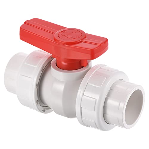 PATIKIL 32mm ID Doppelunion Kugelventil 1Pack PVC Steckdose Schalter für Kontrolle Weiß PATIKIL 32mm ID Doppelunion Kugelventil 1Pack PVC Steckdose Schalter für Kontrolle Weiß von PATIKIL