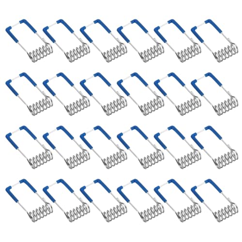 PATIKIL 36x15mm Deckenleuchte Federklemmen 24 Pack Emittierende Diode Einbauleuchte Zubehör Befestigung Klammern für Decke Lampe Blau von PATIKIL