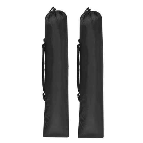 PATIKIL 38x10 Zoll Campingstuhl Ersatzbeutel, 2er Pack Nylon Faltbarer Campingstuhl Tragetasche Stativ Tasche mit Griff für Outdoor Camping, Schwarz von PATIKIL