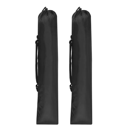 PATIKIL 38x8 Zoll Campingstuhl Ersatzbeutel, 2er Pack Nylon Faltbarer Campingstuhl Tragetasche Stativ Tasche mit Griff für Outdoor Camping, Schwarz von PATIKIL