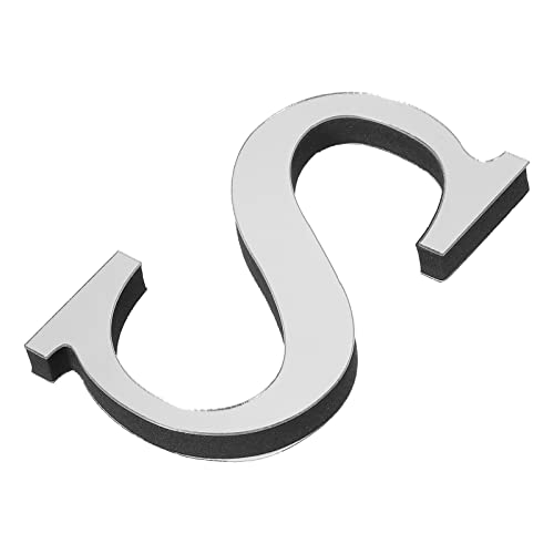 PATIKIL 3D Acryl Buchstaben Spiegel Wandaufkleber Schrift S Selbstklebend Hause Deko Schrift Schild Kunst Aufkleber Abziehbild für DIY Hause Dekoration Silberton PATIKIL 3D Acryl Buchstaben Spiegel Wandaufkleber Schrift S Selbstklebend Hause Deko Schrift Schild Kunst Aufkleber Abziehbild für DIY Hause Dekoration Silberton von PATIKIL