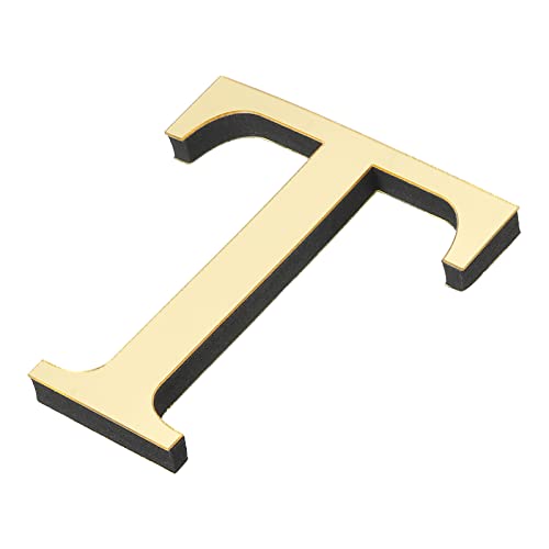PATIKIL 3D Acryl Buchstaben Spiegel Wandaufkleber Schrift T Selbstklebend Hause Deko Schrift Schild Kunst Aufkleber Abziehbild für DIY Hause Dekoration Hellgold PATIKIL 3D Acryl Buchstaben Spiegel Wandaufkleber Schrift T Selbstklebend Hause Deko Schrift Schild Kunst Aufkleber Abziehbild für DIY Hause Dekoration Hellgold von PATIKIL