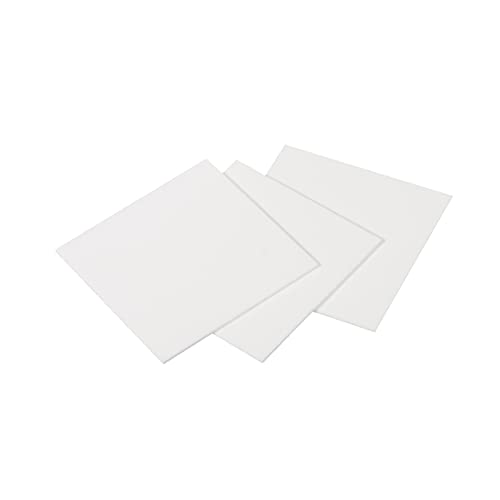 PATIKIL 3Stk Aluminiumoxid Keramik Blatt Viereckig Kühlkissen Isolierblatt Hohe Festigkeit für MOS Transistor 50x50x1mm(2x2x0.04") von PATIKIL