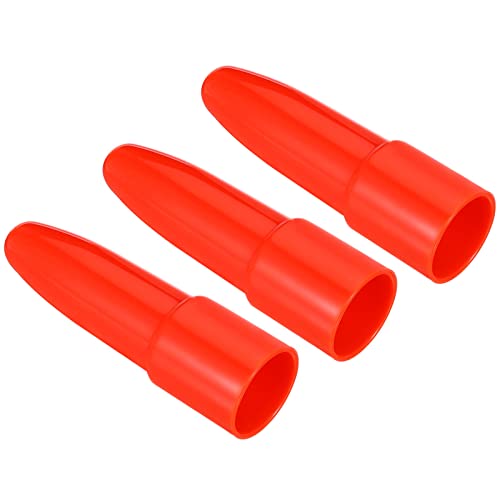 PATIKIL 3Stk Taschenlampe Signalkabel PC Plastik Tragbare Diffusor Verkehr Wandabdeckung Kappe für Weiches Licht Elektrische Taschenlampe LED Draußen Campen Rot von PATIKIL