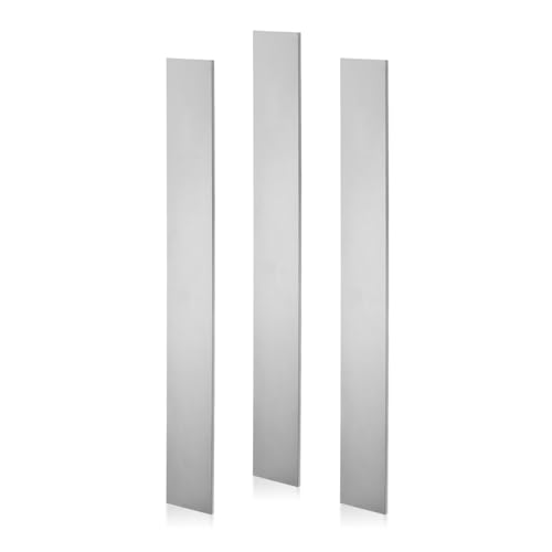 PATIKIL 3er-Pack 80CRV2 Stahl für Messerherstellung, 12" x 1-1/2" x 1/8" kaltgewalzter geglühter Stahlblech für DIY-Blankblech, professionelle und Hobbynutzung, Stahlstangen von PATIKIL