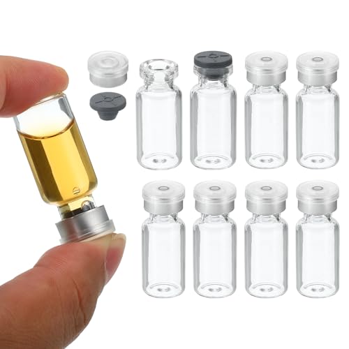 PATIKIL 3ml Probengefäße 8 Pack Labor Leere Fläschchen mit Butyl Gummi Stopfen und Quetschdeckel Kappen Borosilikat Glas Gefäß Durchsichtig PATIKIL 3ml Probengefäße 8 Pack Labor Leere Fläschchen mit Butyl Gummi Stopfen und Quetschdeckel Kappen Borosilikat Glas Gefäß Durchsichtig von PATIKIL