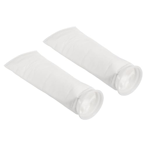 PATIKIL 4" Ring Filtersocken 5 Mikron 2Pack Netztasche Schwimmhalle Abschäumer Weiß von PATIKIL