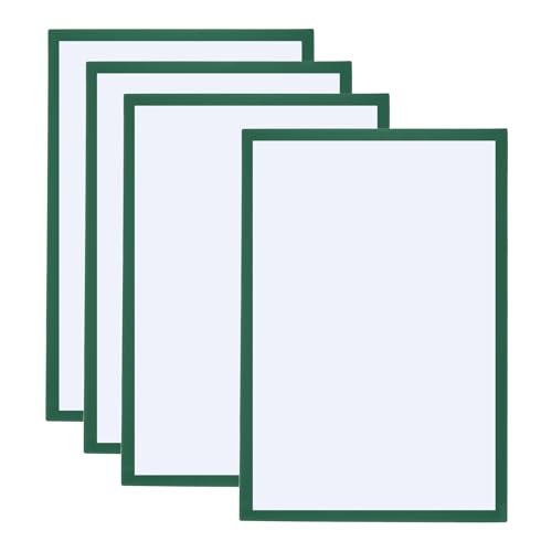 PATIKIL 4 Stück Magnetrahmen, A3 Info-Rahmen selbstklebend Aufklappbarer mit Magnetverschluss bilderrahmen für Postkarte Hinweis Zeichnung, Transparente Oberfläche, Grün PATIKIL 4 Stück Magnetrahmen, A3 Info-Rahmen selbstklebend Aufklappbarer mit Magnetverschluss bilderrahmen für Postkarte Hinweis Zeichnung, Transparente Oberfläche, Grün von PATIKIL