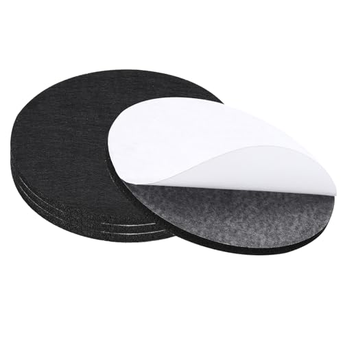 PATIKIL 4.5" Durchmesser Filzgleiter Selbstklebend 4Stk 1/5" Dick Furniture Pads Rund Weich Klebstoff rutschfest Kratzfest Rückseite Filz Grund Schutz für Lampe Möbel Heimwerker Schwarz PATIKIL 4.5" Durchmesser Filzgleiter Selbstklebend 4Stk 1/5" Dick Furniture Pads Rund Weich Klebstoff rutschfest Kratzfest Rückseite Filz Grund Schutz für Lampe Möbel Heimwerker Schwarz von PATIKIL