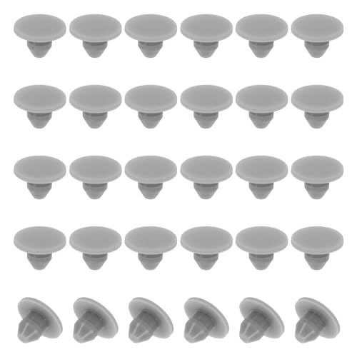 PATIKIL 40 Stück 4mm Durchmesser Silikon Abdeckkappen für Bohrlöcher, in Riegelform Möbel-Lochverschlussknopf Breiter Rand Schutzabdeckung Passend für 3,8-4,2mm Loch, Grau. PATIKIL 40 Stück 4mm Durchmesser Silikon Abdeckkappen für Bohrlöcher, in Riegelform Möbel-Lochverschlussknopf Breiter Rand Schutzabdeckung Passend für 3,8-4,2mm Loch, Grau. von PATIKIL