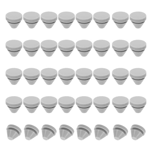 PATIKIL 40 Stück Silikonstopfen 10 mm Silikon Lochstopfen, Runden Gummistopfen, Montagedurchmesser für 9-10 mm abdeckkappen für bohrlöcher blindstopfen, verschlussstopfen, Grau PATIKIL 40 Stück Silikonstopfen 10 mm Silikon Lochstopfen, Runden Gummistopfen, Montagedurchmesser für 9-10 mm abdeckkappen für bohrlöcher blindstopfen, verschlussstopfen, Grau von PATIKIL