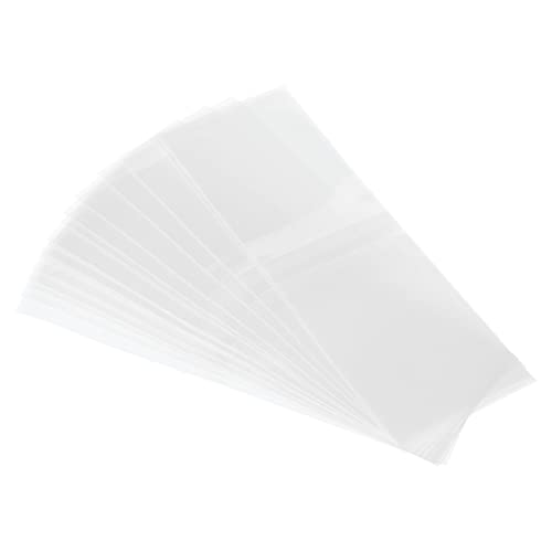 PATIKIL 400Pack Perforierte Folie PVC Schrumpfband für Kappe 2.05 zu 2.17" 89x30mm Klar von PATIKIL