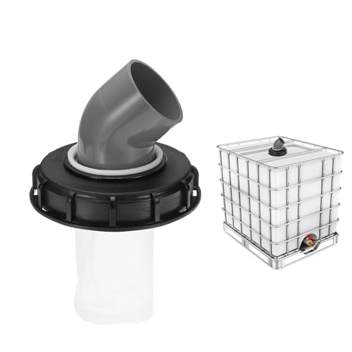 PATIKIL 45° IBC Deckel Filter Abdeckung 163mm Plastik Tonnen Fass Abdeckung mit Waschbarem Nylon Filter IBC Behälter Schlauch Adapter IBC Tank für Regenwasser 1000l IBC Tank Schwarz Grau PATIKIL 45° IBC Deckel Filter Abdeckung 163mm Plastik Tonnen Fass Abdeckung mit Waschbarem Nylon Filter IBC Behälter Schlauch Adapter IBC Tank für Regenwasser 1000l IBC Tank Schwarz Grau von PATIKIL