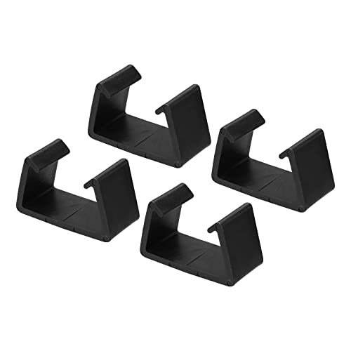 PATIKIL 4Pack Garten Möbel Klammern 71mm Durchmesser Sofa Rattan Möbel Klammern Korbweide Fest Verbindung Stuhl Verschlüsse für Draußen Garten Schwarz von PATIKIL