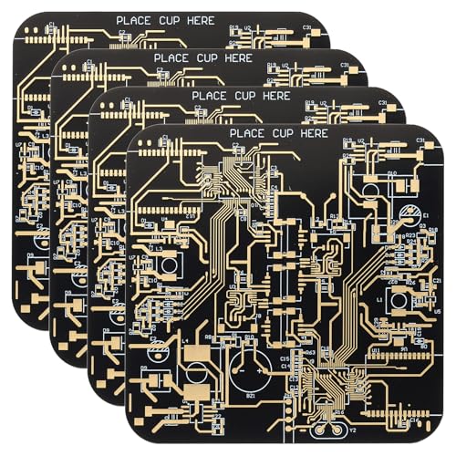 PATIKIL 4Stk Untersetzer PCB Untersetzer Leiterplattenuntersetzer Leiterplatte Untersetzer FR-4 Getränke-Untersetzer für Getränke Kaffee Tisch Bar Geschenke Freund Männer Schwarz PATIKIL 4Stk Untersetzer PCB Untersetzer Leiterplattenuntersetzer Leiterplatte Untersetzer FR-4 Getränke-Untersetzer für Getränke Kaffee Tisch Bar Geschenke Freund Männer Schwarz von PATIKIL
