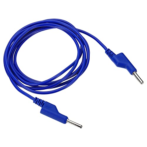 PATIKIL 4mm Bananen Stecker zu Bananenstecker Testleitungen Kupfer Flexibel Stapelbare Kabel Line Draht für Multimeter Elektrischer Test Jumper 2m / 6.56ft Blau von PATIKIL