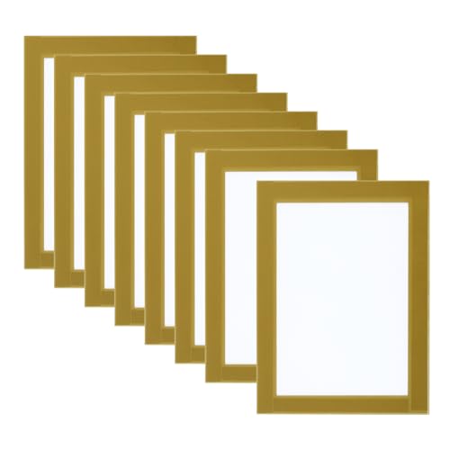 PATIKIL 4x6 Magnetischer Bilderrahmen, 8 Stück A6 Magnetischer Rahmen Magnetische Fotorahmen Selbstklebend Wiederverwendbar für Kühlschrank Fenster Wand, Golden PATIKIL 4x6 Magnetischer Bilderrahmen, 8 Stück A6 Magnetischer Rahmen Magnetische Fotorahmen Selbstklebend Wiederverwendbar für Kühlschrank Fenster Wand, Golden von PATIKIL