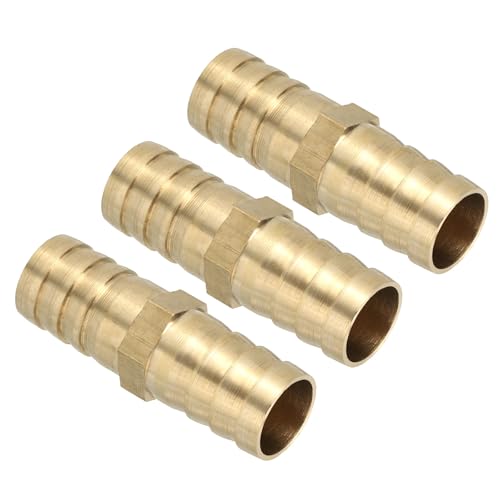PATIKIL 5/8" Messing Schlauchstutzen, 3 Stück gerade Schlauchstutzen-Verbindungsstücke Metalle Schlauchverbinder Reparatursatz für Wasser Öl Kraftstoff Gas PATIKIL 5/8" Messing Schlauchstutzen, 3 Stück gerade Schlauchstutzen-Verbindungsstücke Metalle Schlauchverbinder Reparatursatz für Wasser Öl Kraftstoff Gas von PATIKIL