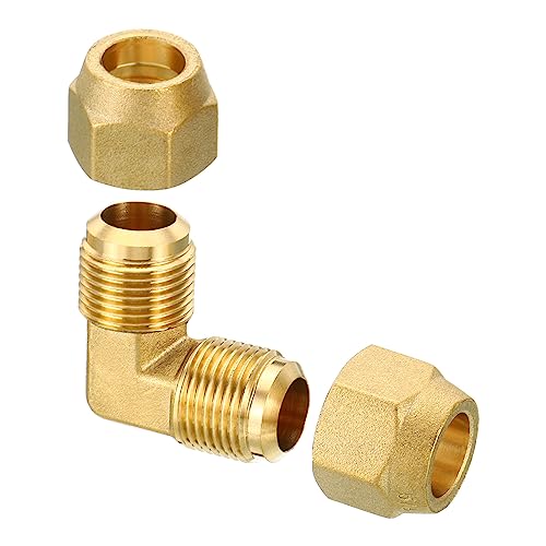 PATIKIL 5/8" x 5/8" Messing Rohrleitung Fitting Fackel 90 Grad Winkel Rohr Fitting Rohrleitung Adapter Anschluss mit Mutter für Klimagerät Kühlung Klempnerei PATIKIL 5/8" x 5/8" Messing Rohrleitung Fitting Fackel 90 Grad Winkel Rohr Fitting Rohrleitung Adapter Anschluss mit Mutter für Klimagerät Kühlung Klempnerei von PATIKIL