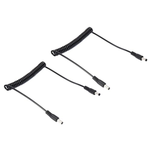 PATIKIL 5 ft 5,5 mm x 2,1 mm männlich zu männlich DC-Netzkabel, 2 Stück Drahtadapter Spiralkabel für LED-Streifen DVR Router Überwachungskamera PATIKIL 5 ft 5,5 mm x 2,1 mm männlich zu männlich DC-Netzkabel, 2 Stück Drahtadapter Spiralkabel für LED-Streifen DVR Router Überwachungskamera von PATIKIL