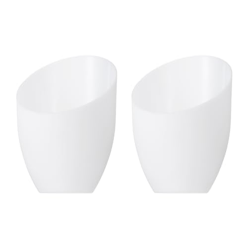 PATIKIL 5.3" Hohe 4.3" Durchmesser 1.2" Installateur Plastik Lampenschirm 2 Pack Plastik Lampenschirm Ersatz Birne Leuchtmittel Abdeckung für LED Stehlampe Tischlampe Weiß von PATIKIL