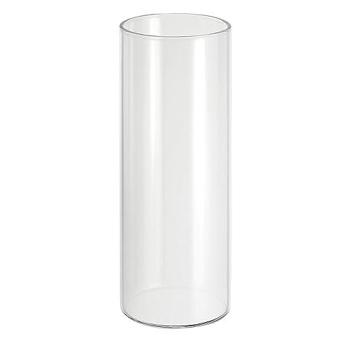 PATIKIL 5.9"x2.2" Klar Glas Zylinder Vase Tischplatte Blumen Vase Schwebende Kerze Halter Vase für Haus Dekor Hochzeit Mittelstücke Durchsichtig von PATIKIL