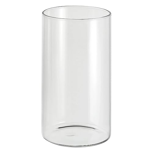 PATIKIL 5.9"x3.1" Klar Glas Zylinder Vase Tischplatte Blumen Vase Schwebende Kerze Halter Vase für Haus Dekor Hochzeit Mittelstücke Durchsichtig von PATIKIL