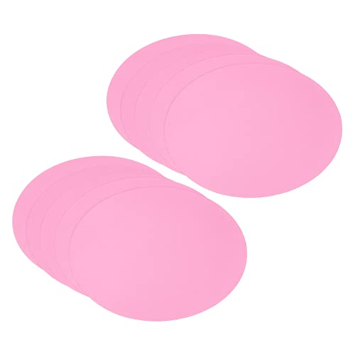 PATIKIL 50Stk 9.8" Rund Karton Papier Rohling Scheibe Kreise Schnitte für Party Verzierungen DIY Basteln Malen Zeichnen Malerei Schreiben Rosa von PATIKIL