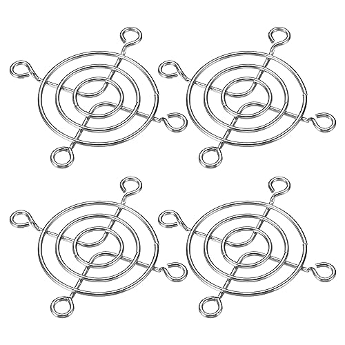 PATIKIL 50mm Lüfter Fingergrill 8 Packung 304 Edelstahl Grillschutz Schutzlüfter Schützende Cover für 50x50mm Lüfter für Geräte Computer Heimwerken Silber von PATIKIL