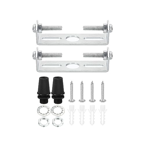 PATIKIL 55mm Lampenhalterung Decke Kit 2 Set Deckenhalterung Lampe Stahl Querleiste für Haus Büro Hängeleuchte Wand mit Schraube Unterlegscheibe Mutter von PATIKIL