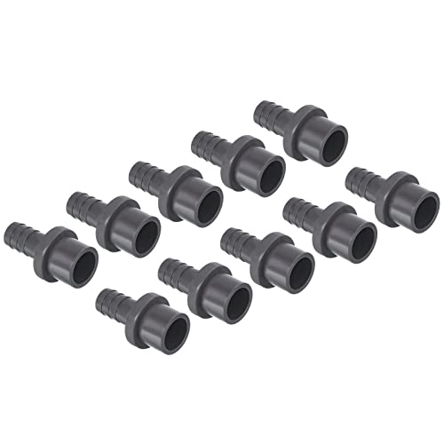 PATIKIL 5Pack UPVC Reduzierstück Rohrleitung Fitting 20mm AD 13mm Widerhaken Gerade Kupplung Adapter Anschluss Grau von PATIKIL