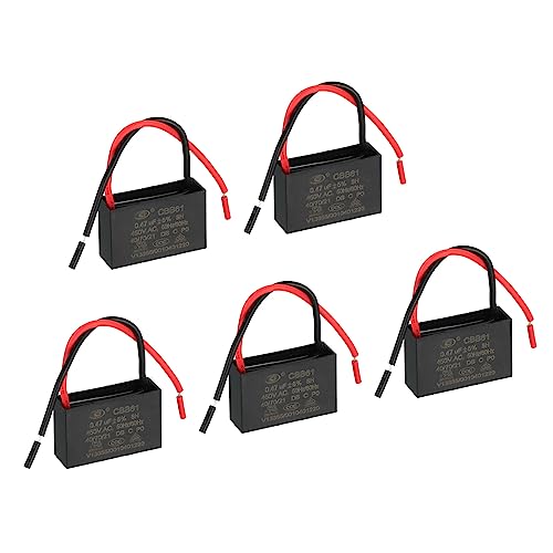PATIKIL 5Stk CBB61 Decke Lüfter Kondensator 0.47uF 450V AC 50/60HZ mit 2 Drähte für Klimaanlage Lüfter Motor Start Betrieb Kondensatoren 37 x 23 x 23Mm PATIKIL 5Stk CBB61 Decke Lüfter Kondensator 0.47uF 450V AC 50/60HZ mit 2 Drähte für Klimaanlage Lüfter Motor Start Betrieb Kondensatoren 37 x 23 x 23Mm von PATIKIL