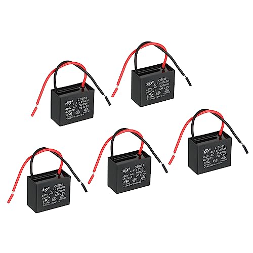 PATIKIL 5Stk CBB61 Decke Lüfter Kondensator 4uF 450V AC 50/60HZ mit 2 Drähte für Klimaanlage Lüfter Motor Start Betrieb Kondensatoren 39 x 30 x 31mm PATIKIL 5Stk CBB61 Decke Lüfter Kondensator 4uF 450V AC 50/60HZ mit 2 Drähte für Klimaanlage Lüfter Motor Start Betrieb Kondensatoren 39 x 30 x 31mm von PATIKIL