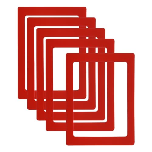 PATIKIL 5x7 Magnetischer Bilderrahmen, 5 Stück Magnetrahmen Magnetische Fotorahmen Wiederverwendbar für Kühlschrank Metall, Rot PATIKIL 5x7 Magnetischer Bilderrahmen, 5 Stück Magnetrahmen Magnetische Fotorahmen Wiederverwendbar für Kühlschrank Metall, Rot von PATIKIL