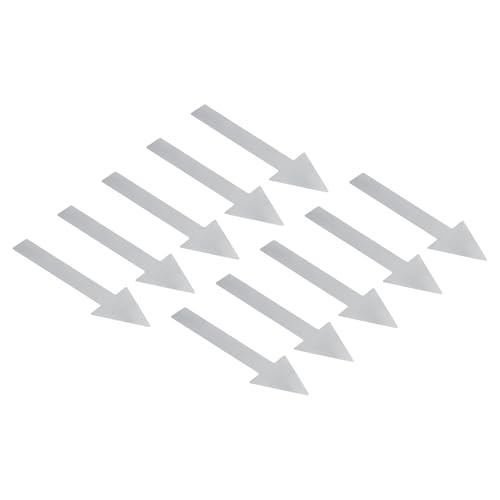 PATIKIL 6 Blatt Selbstklebende Pfeile Aufkleber Pfeilschild Links Und Rechts Hinweisschilder 50 mm, Richtungsschild PVC Klebend Entfernbarer aufkleber für markierung, Grau von PATIKIL