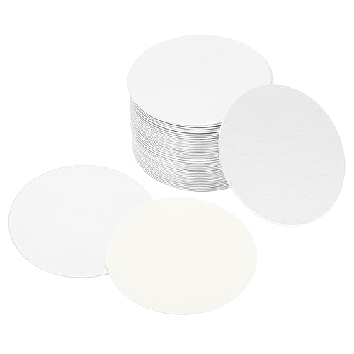 PATIKIL 60mm/2.34" 100Stk Aluminum Folie Kappe Liner Widerstandsfähig Manipulierte Induktion Versiegelung Siegelfolie für PE/HDPE Plastik Flasche Gefäß Deckel von PATIKIL