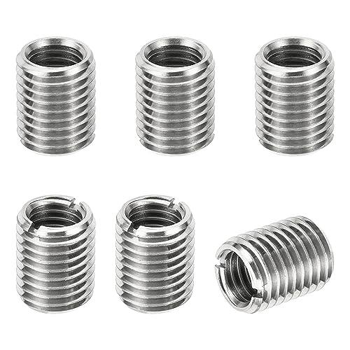 PATIKIL 6Stk Gewinde Adapter Hülse Reduziere Mutter M16*2 Außengewinde auf M12*1.75 Innengewinde Reparatur Einsatz Mutter Schraube Reduzierstück Verbindungselement 20mm von PATIKIL