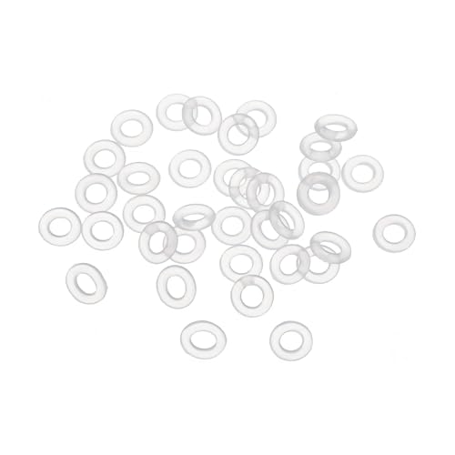 PATIKIL 6mm AD x 1.5mm Breite Silikon O-Ringe 40 Pack VMQ Metrisch Dichtungsringe für Wasserhähne Rohrleitung Reparatur Weiß von PATIKIL