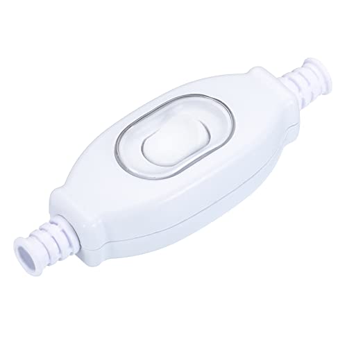 PATIKIL 6mm Inline Kabelschalter Wasserdicht Geräteschalter AC 250V 3A EIN/Aus Wippschalter IP65 Inline Schalter für Lampenkabel Weiß PATIKIL 6mm Inline Kabelschalter Wasserdicht Geräteschalter AC 250V 3A EIN/Aus Wippschalter IP65 Inline Schalter für Lampenkabel Weiß von PATIKIL