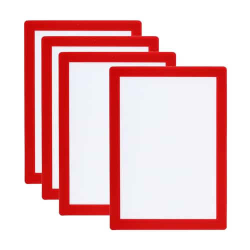 PATIKIL 6x8 Magnetischer Bilderrahmen, 4 Stück A5 Magnetischer Rahmen Magnetische Fotorahmen Selbstklebend Wiederverwendbar für Kühlschrank Fenster Wand, Rot PATIKIL 6x8 Magnetischer Bilderrahmen, 4 Stück A5 Magnetischer Rahmen Magnetische Fotorahmen Selbstklebend Wiederverwendbar für Kühlschrank Fenster Wand, Rot von PATIKIL