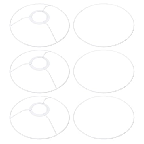 PATIKIL 7" E26 E27 Lampenschirm Ring Gestell mit Europäischer Installateur 3 Pack Lampenschirm Halter Draht Rahmen Heimwerker Trommelring für Tisch Stehlampe Weiß PATIKIL 7" E26 E27 Lampenschirm Ring Gestell mit Europäischer Installateur 3 Pack Lampenschirm Halter Draht Rahmen Heimwerker Trommelring für Tisch Stehlampe Weiß von PATIKIL