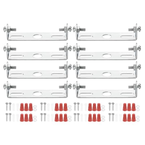 PATIKIL 70mm (2,76") Universale Leuchtenhalterung Montagesatz, 8 Set Leuchtenquerträger Deckenleuchtenplatte mit Schraube für Wandlicht Deckenlicht Pendelleuchte Kronleuchter von PATIKIL