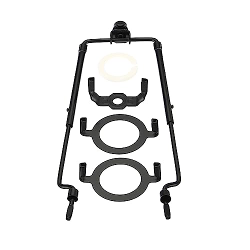 PATIKIL 8 9 10 11" Lampe Harfe Kit mit Endstück 1 Set Einstellbar Lampenschirm Halterung Halter mit 3/8 IP E14 E26 E27 Beleuchtung Sockel für Tisch Boden Lampe Schwarz von PATIKIL