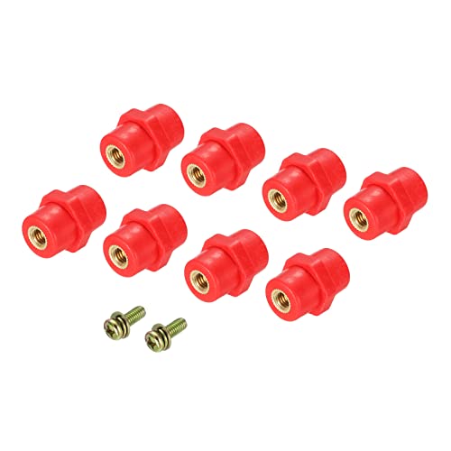 PATIKIL 8 Stück Isolator SM25 19x25mm Hochfeste Polyester Abstands Isolatoren mit M6 Schrauben für Stromverteiler von PATIKIL