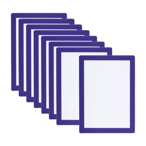 PATIKIL 8 Stück Magnetrahmen, A5 Info-Rahmen selbstklebend Aufklappbarer mit Magnetverschluss bilderrahmen für Postkarte Hinweis Zeichnung, Transparente Oberfläche, Dunkelblau PATIKIL 8 Stück Magnetrahmen, A5 Info-Rahmen selbstklebend Aufklappbarer mit Magnetverschluss bilderrahmen für Postkarte Hinweis Zeichnung, Transparente Oberfläche, Dunkelblau von PATIKIL