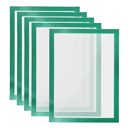 PATIKIL 8"x12" Magnetisch Display Rahmen 5 Pack A4 Selbstklebend Magnetisch Schildhalter Doppelseitige Fenster Zeichen Halter für Wand Büro Kühlschrank Grün PATIKIL 8"x12" Magnetisch Display Rahmen 5 Pack A4 Selbstklebend Magnetisch Schildhalter Doppelseitige Fenster Zeichen Halter für Wand Büro Kühlschrank Grün von PATIKIL