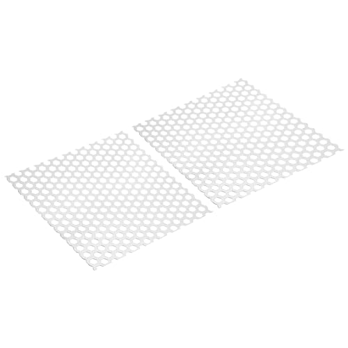 PATIKIL 8.66" L x 8.66" B Perforierte Metallplatten 2Stk 20Ga 3/8" Loch Aluminum Legierung Masche Expandierte Lochplatte für Lüftung Filterung Trockner Entlüftung Grill Schutzgitter von PATIKIL